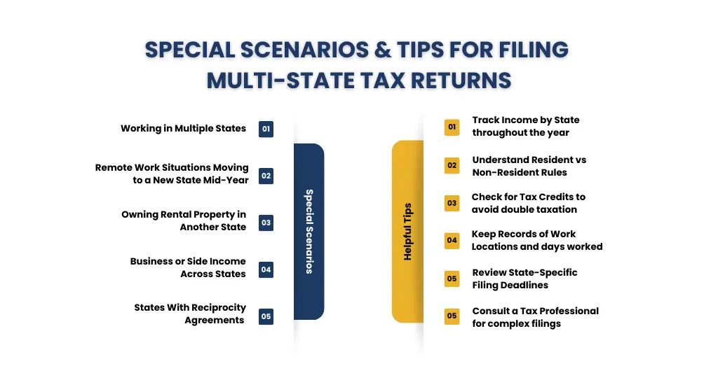 Special Scenarios & Some Tips Filling Multi-State Tax Returns